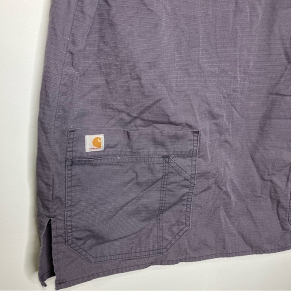 Carhartt gray rip stop scrub top size medium - Picture 3 of 7